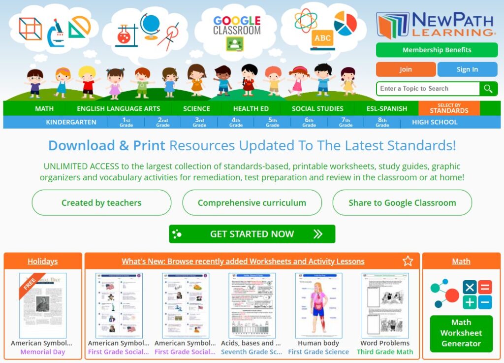 NewPath Learning Worksheets & Resources