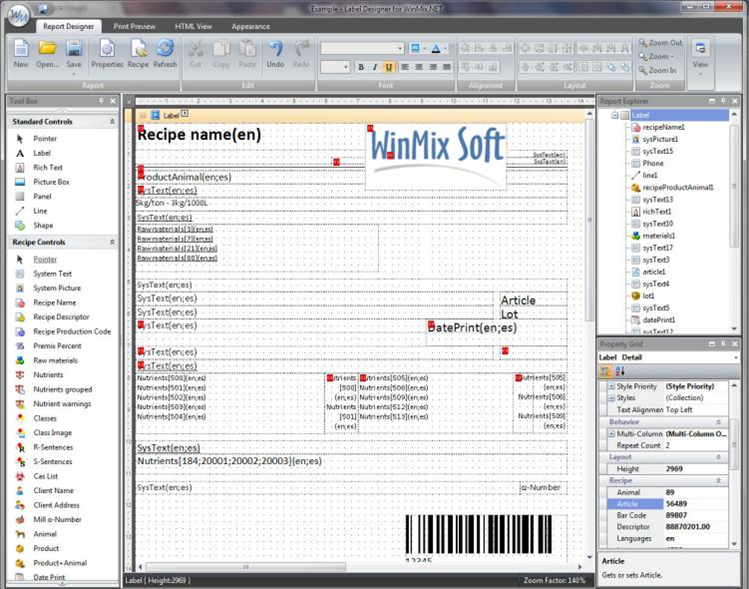 Label Designer software